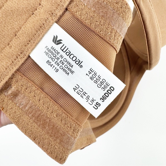 ✅ NWOT Wacoal Red Carpet Full-Figure Strapless Bra in BROWN SIZE 36DDD - Picture 4 of 5